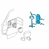 OEM Dodge B350 Side View Mirrors Diagram - 4467265