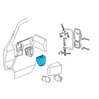 OEM 1988 Dodge B350 Mirror Cover Diagram - 4354329