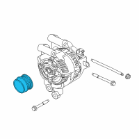 OEM 2018 Ford Fusion Pulley Diagram - CJ5Z-10344-A