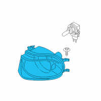 OEM 2014 BMW ActiveHybrid 7 Fog Lights, Left Diagram - 63-17-7-182-195