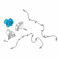 OEM 2011 Lincoln MKX ABS Control Unit Diagram - DT4Z-2C215-A