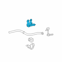 OEM 2011 Lexus GS460 Bracket, Front Stabilizer, NO.1 RH Diagram - 48809-30100