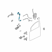 OEM 2006 Honda Civic Cylinder, Driver Side Door Diagram - 72185-SNA-A01