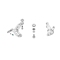 OEM 2006 Hyundai Tiburon Bolt Diagram - 54561-2D101