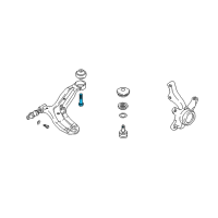 OEM 2007 Hyundai Tiburon Bolt Diagram - 54565-2E000