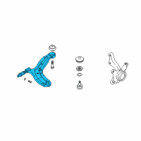 OEM Hyundai Tiburon Bush-Lower Arm, Rear Diagram - 54551-2C500