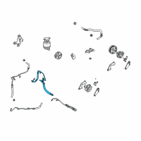 OEM Lexus ES300 Power Steering Pressure Feed Hose Diagram - 44411-33110