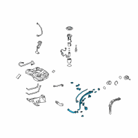 OEM 2009 Toyota Matrix Filler Pipe Diagram - 77210-02260