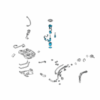 OEM 2010 Toyota Matrix Fuel Pump Assembly Diagram - 77020-02270