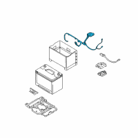 OEM Hyundai Wiring Assembly-Battery(+) Diagram - 91850-3J011