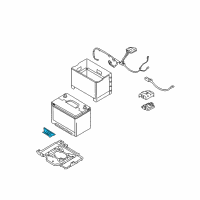 OEM 2010 Hyundai Veracruz Bracket-Battery Mounting Diagram - 37160-3J000