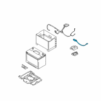 OEM Hyundai Veracruz Wiring Assembly-Battery (-) Diagram - 91860-3J000