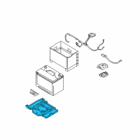 OEM 2009 Hyundai Veracruz Tray Assembly-Battery Diagram - 37150-3J200