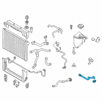 OEM 2009 BMW 750Li Engine Coolant Hose Diagram - 17-12-7-575-453