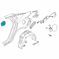 OEM Kia Optima Housing Assembly-Fuel Filler Diagram - 71531D4000