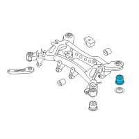 OEM 2014 BMW ActiveHybrid 3 Rubber Mounting Rear Diagram - 33-31-6-792-511