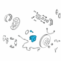 OEM 2009 Nissan Murano Hub Assembly-Rear Axle Diagram - 43202-1AA0B