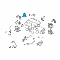 OEM 2009 Acura RL Rubber Assembly, Engine Side Mounting Diagram - 50820-SJA-305