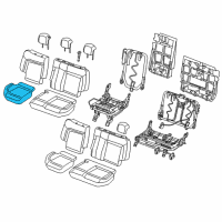 OEM 2018 Ram ProMaster City Seat Cushion Foam Rear Diagram - 68289098AA