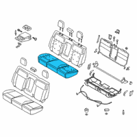 OEM 2021 Ford Ranger Seat Cushion Pad Diagram - KB3Z-2663840-A