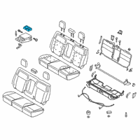 OEM Ford Ranger Cup Holder Diagram - KB3Z-2613562-AC