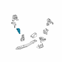 OEM 2005 Toyota Matrix Side Mount Side Bracket Diagram - 12315-22020