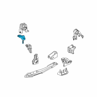 OEM 2000 Toyota Celica Engine Mount Bracket Diagram - 1231622030