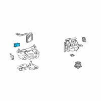 OEM Lexus LX470 Damper Servo Sub Assembly Diagram - 87106-60111