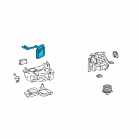 OEM 1998 Toyota Land Cruiser Heater Core Diagram - 87107-60350