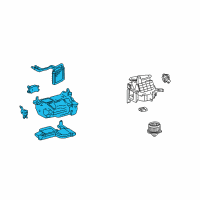 OEM 2003 Toyota Land Cruiser Case Assembly Diagram - 87150-60664