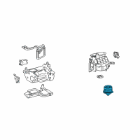 OEM 2004 Lexus LX470 Motor Sub-Assy, Blower Diagram - 87103-60250
