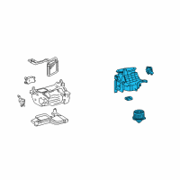 OEM 1998 Toyota Land Cruiser Blower Assembly Diagram - 87130-60372