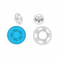 OEM Ram Wheel Cover Diagram - 52106937AC