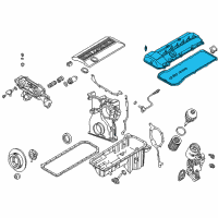 OEM 2002 BMW 325Ci Cylinder Head Cover Diagram - 11-12-1-432-928