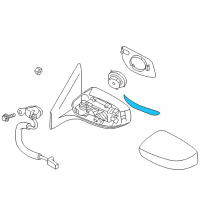 OEM Nissan Sentra Lamp Assembly-Side Turn Signal, LH Diagram - 26165-3TH2A