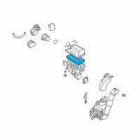 OEM Hyundai Entourage Air Cleaner Filter Diagram - 28113-4D000