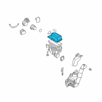 OEM Hyundai Entourage Cover-Air Cleaner Diagram - 28111-4D200