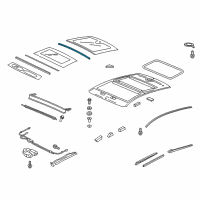 OEM Acura ZDX Gap Seal, Glass Rear Diagram - 70207-SZN-A01
