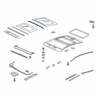 OEM 2010 Acura ZDX Gap Seal, Glass Rear Diagram - 70207-SZN-A01