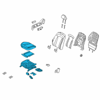 OEM Kia Optima Cushion Assembly-Front Seat Diagram - 882004C650NA6