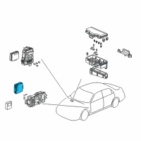 OEM 2000 Honda Accord System Unit, Multi Plex Control (Driver Side)(Uta) Diagram - 38800-S84-A24