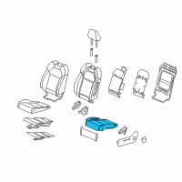 OEM Acura MDX Pad, Left Front Diagram - 81537-TZ5-A61
