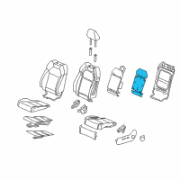 OEM 2016 Acura MDX Heater, Left Front Diagram - 81524-TZ5-A01