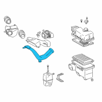 OEM Toyota Sienna Air Inlet Diagram - 17751-AA020
