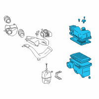 OEM 2006 Toyota Sienna Air Cleaner Assembly Diagram - 17700-0A231