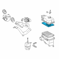 OEM Toyota Sienna Air Filter Diagram - 1781228010