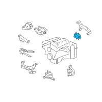 OEM Chevrolet Equinox Mount Diagram - 25805303