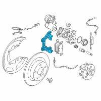 OEM 2018 BMW X1 Calliper Carrier Diagram - 34-20-6-860-406