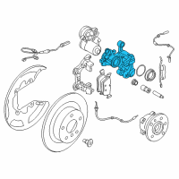 OEM BMW X2 CALIPER HOUSING RIGHT Diagram - 34-20-6-895-442