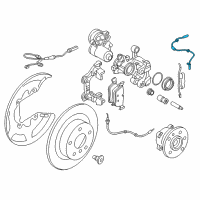 OEM 2018 BMW X2 Rear Abs Wheel Speed Sensor Diagram - 34-52-6-858-466